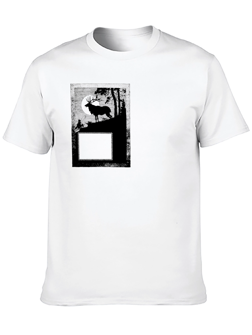 Black Deer Graphic T-Shirt