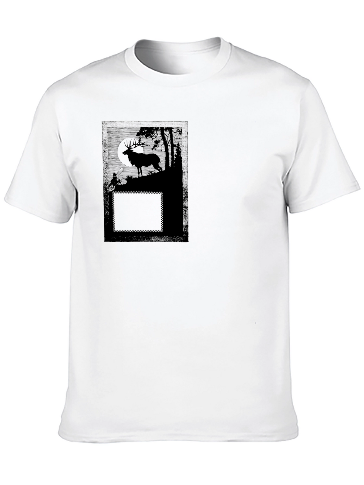 Black Deer Graphic T-Shirt