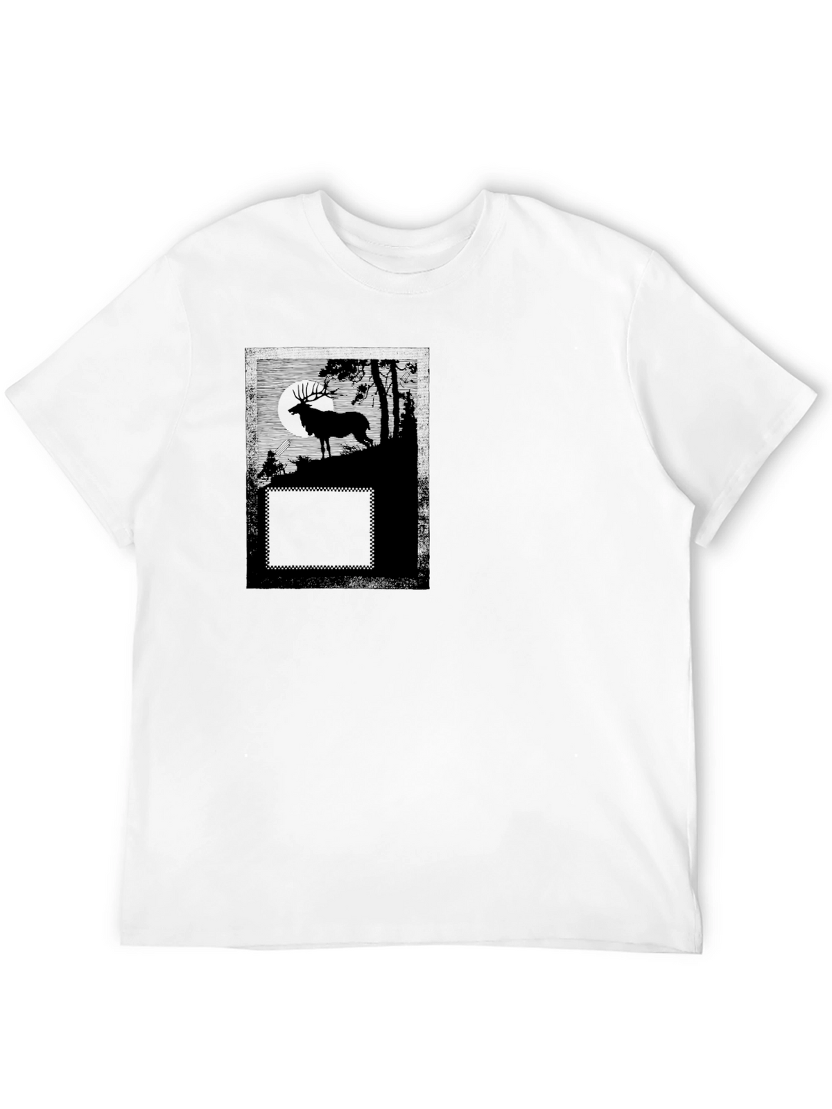 Black Deer Graphic T-Shirt