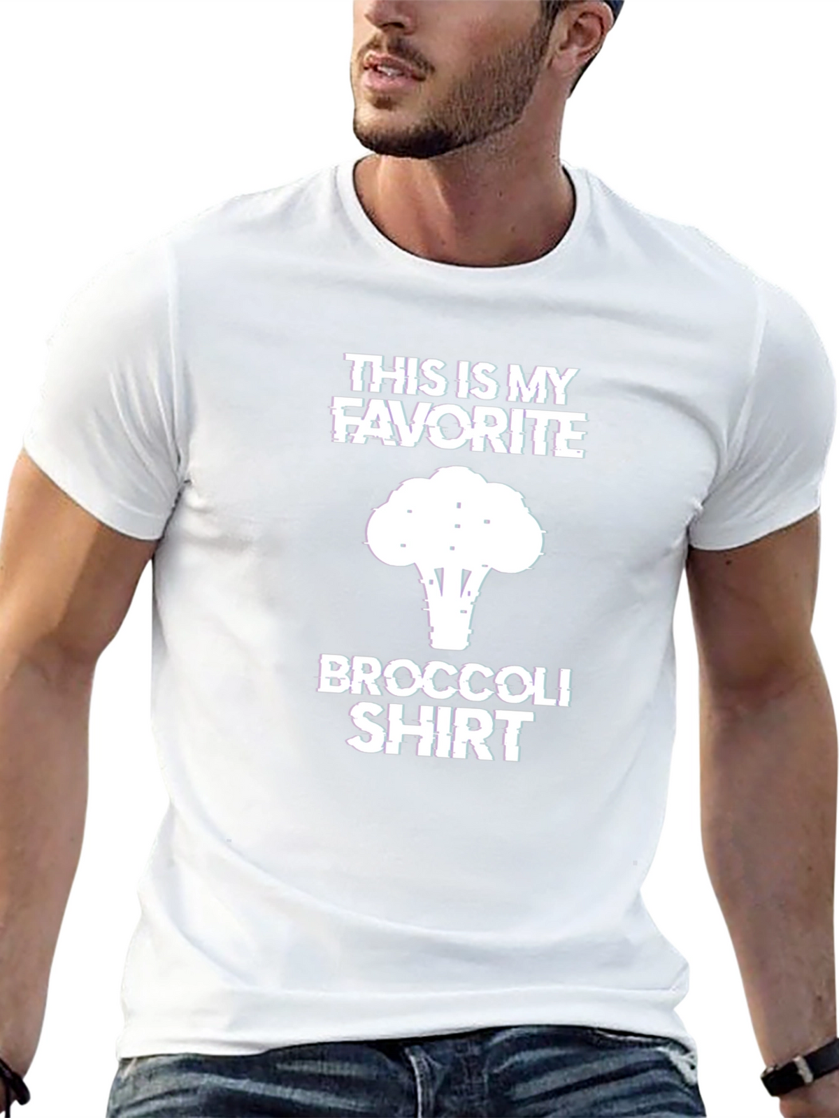 Favorite Broccoli T-Shirt - Funny Graphic Tee