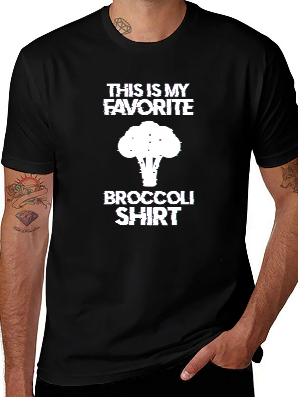 Favorite Broccoli T-Shirt - Funny Graphic Tee