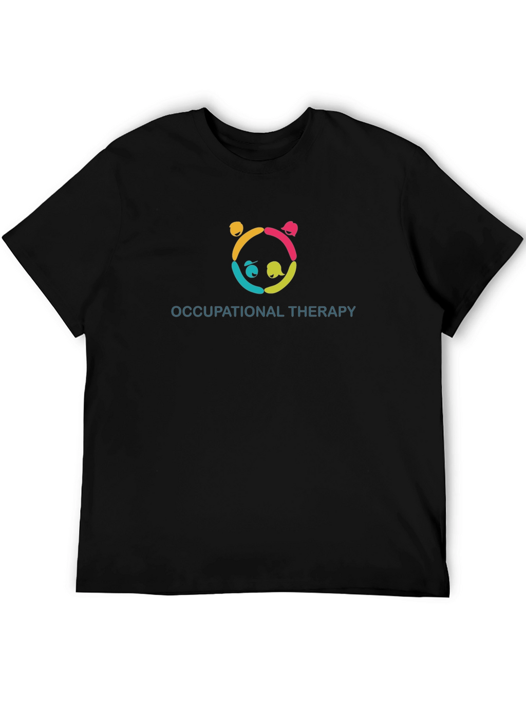 Occupational Therapy Panda Black T-Shirt