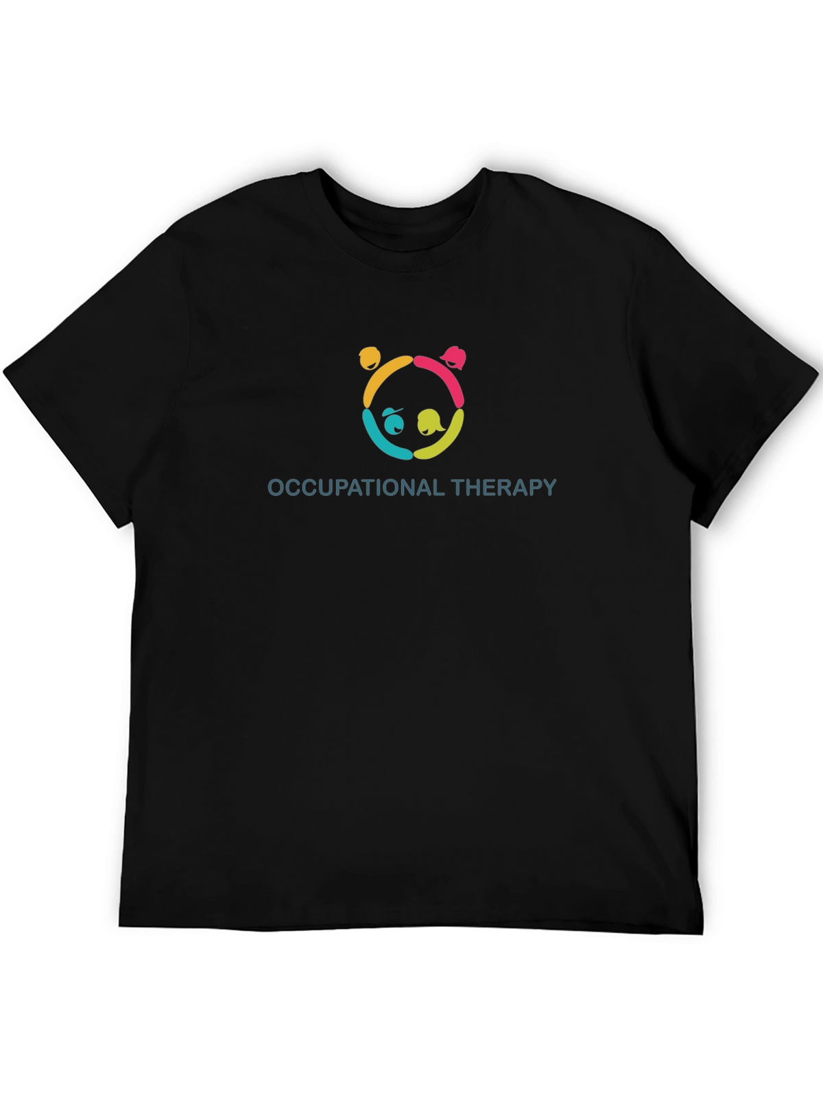 Occupational Therapy Panda Black T-Shirt