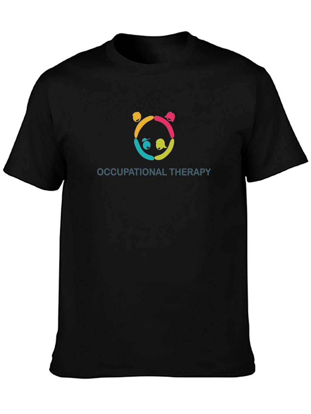 Occupational Therapy Panda Black T-Shirt