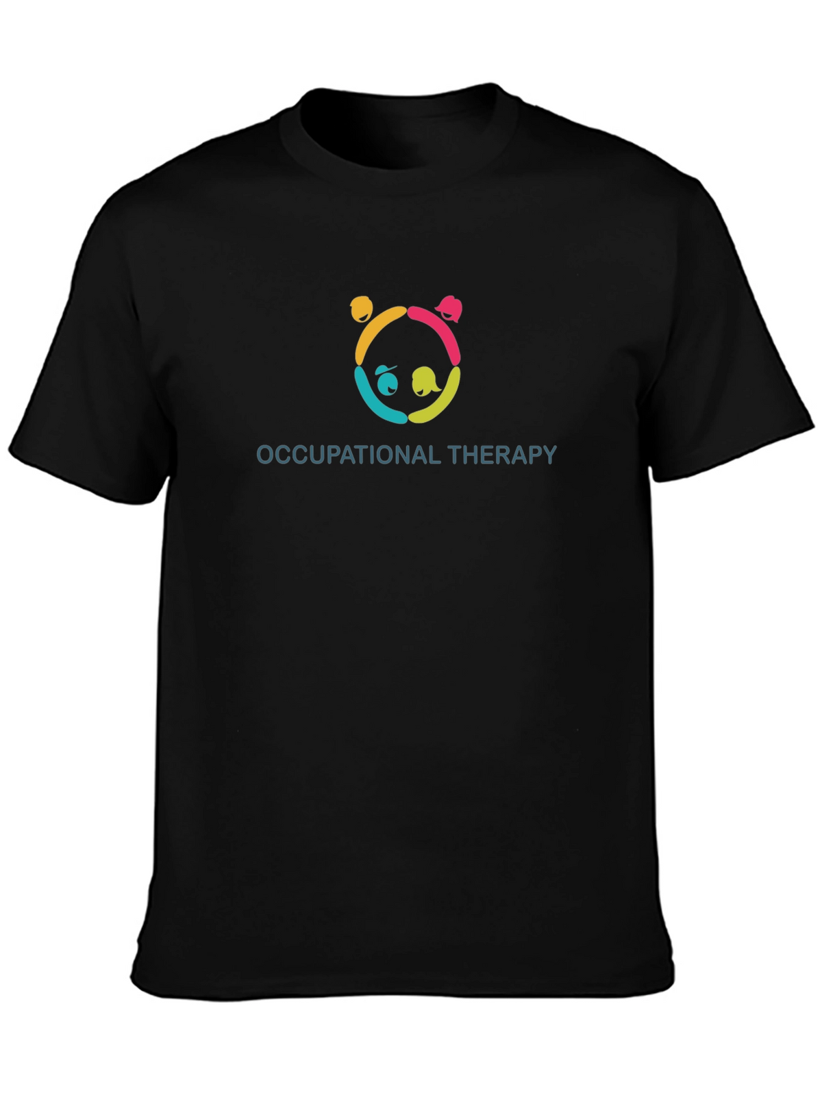 Occupational Therapy Panda Black T-Shirt