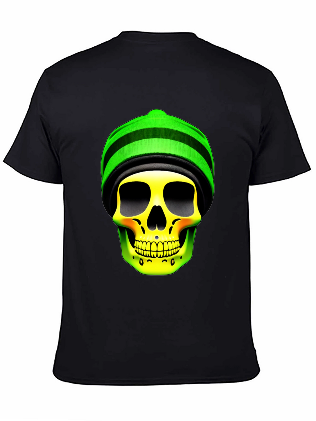 Skull with Beanie Graphic Tee