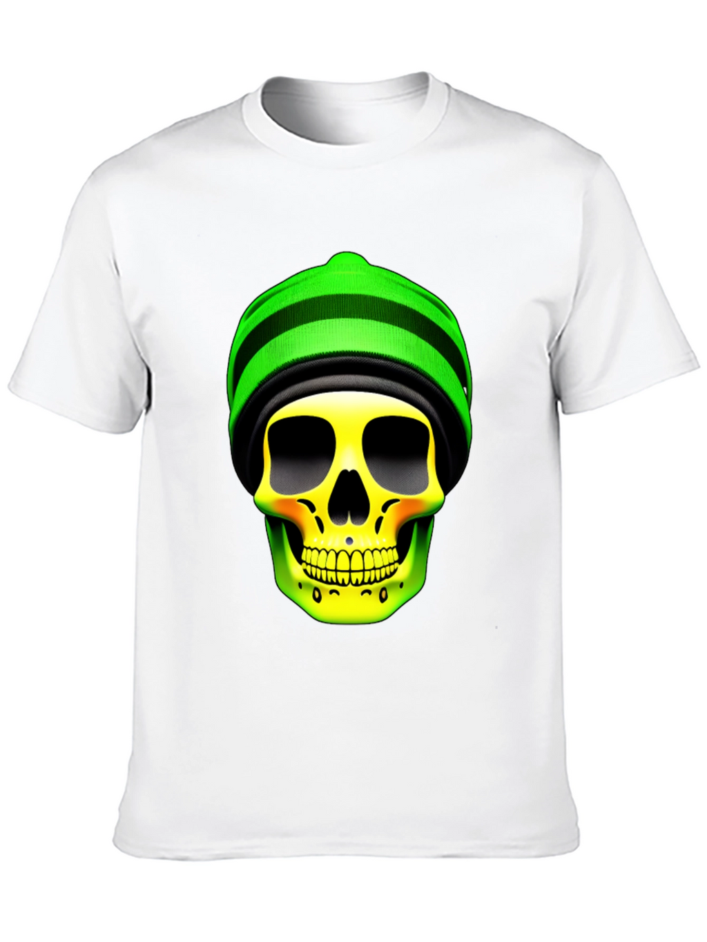 Skull with Beanie Graphic Tee
