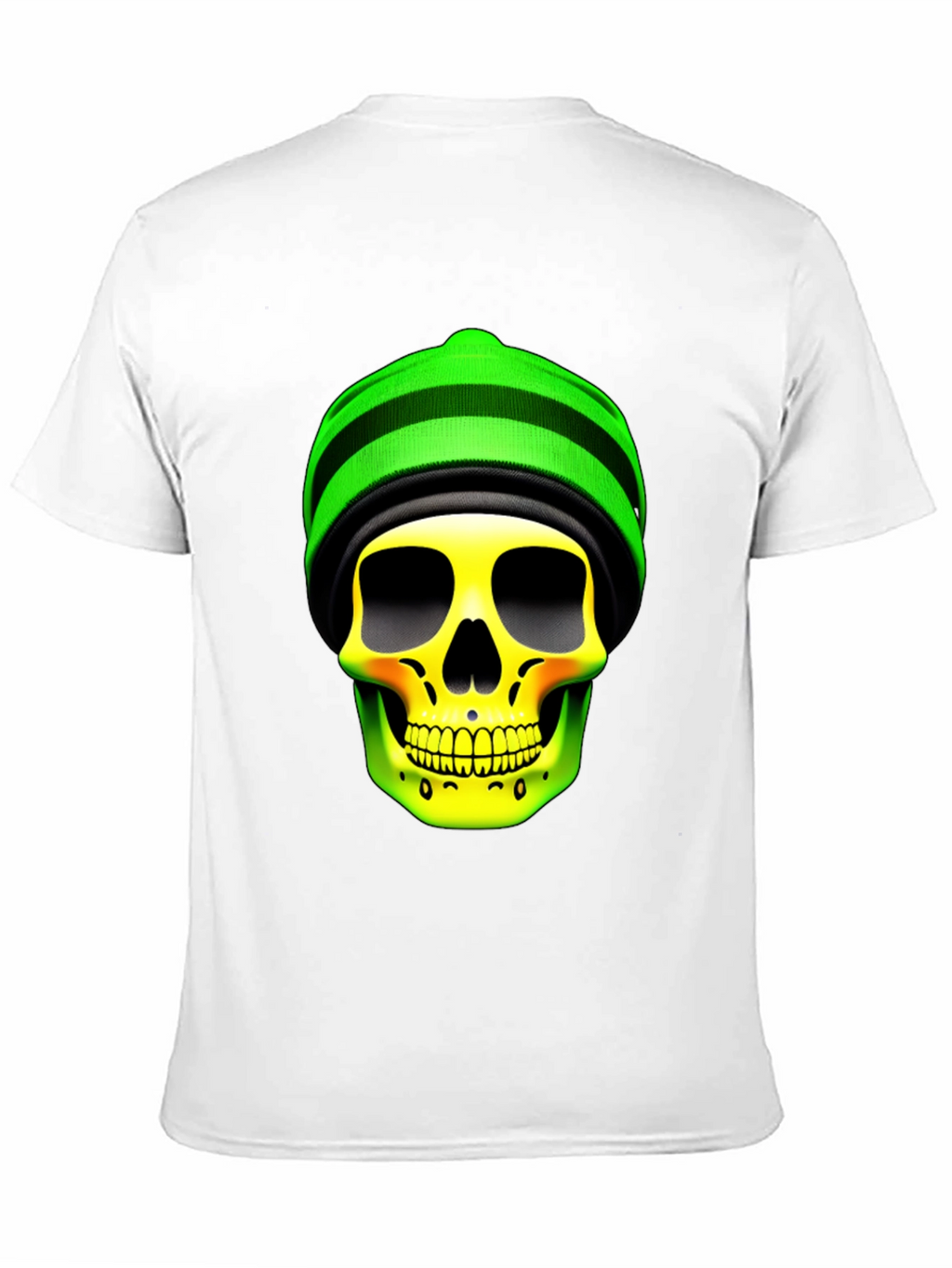 Skull with Beanie Graphic Tee