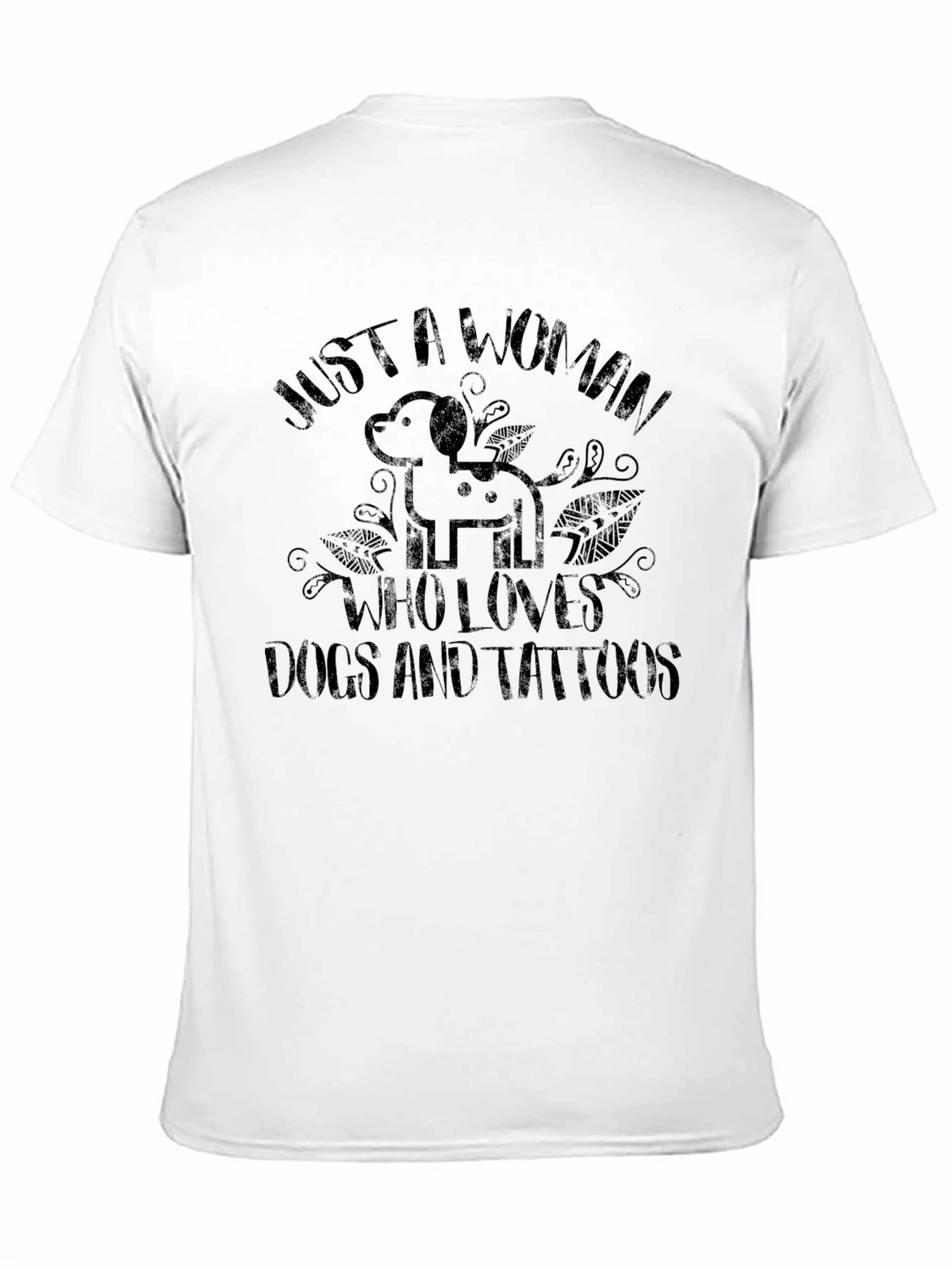 Womans Dog and Tattoo Lover T-Shirt