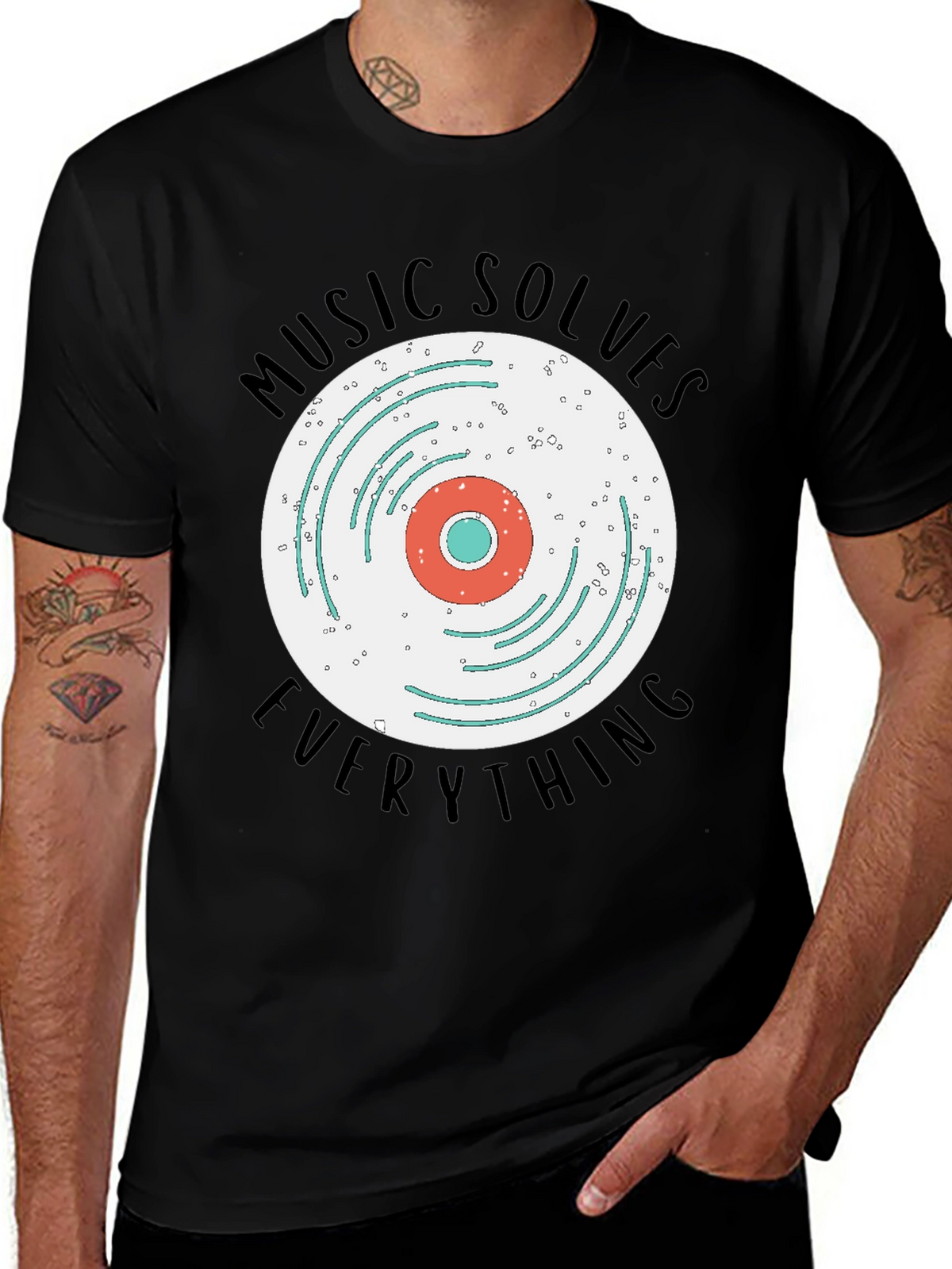 Music Solves Everything Graphic Tee