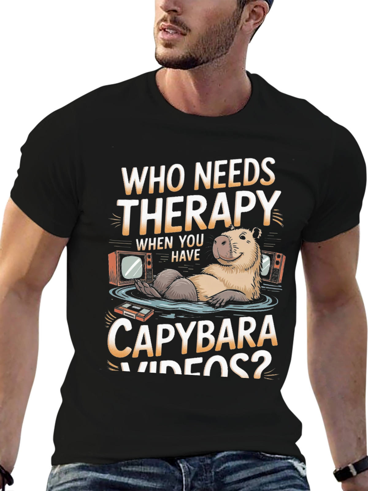 Capybara Therapy T-Shirt