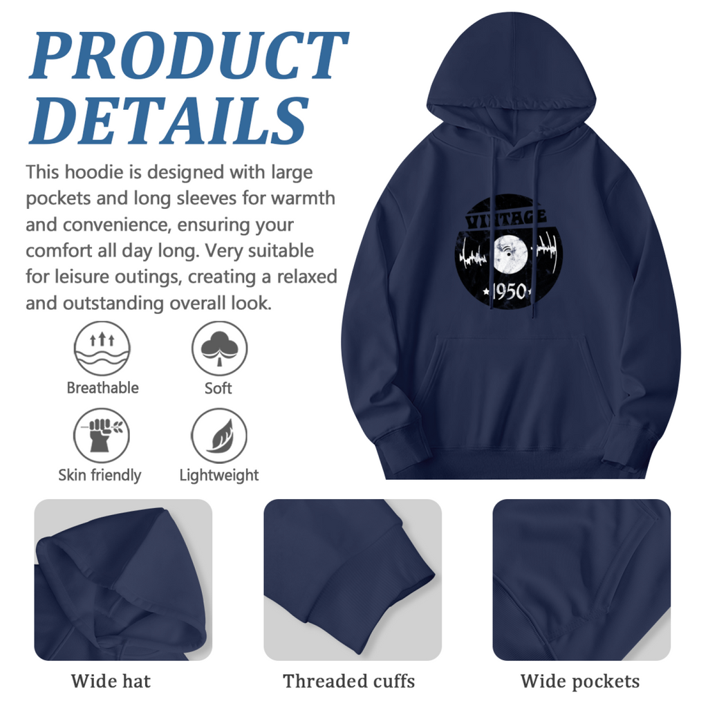 Vintage WiFi Moon Hoodie