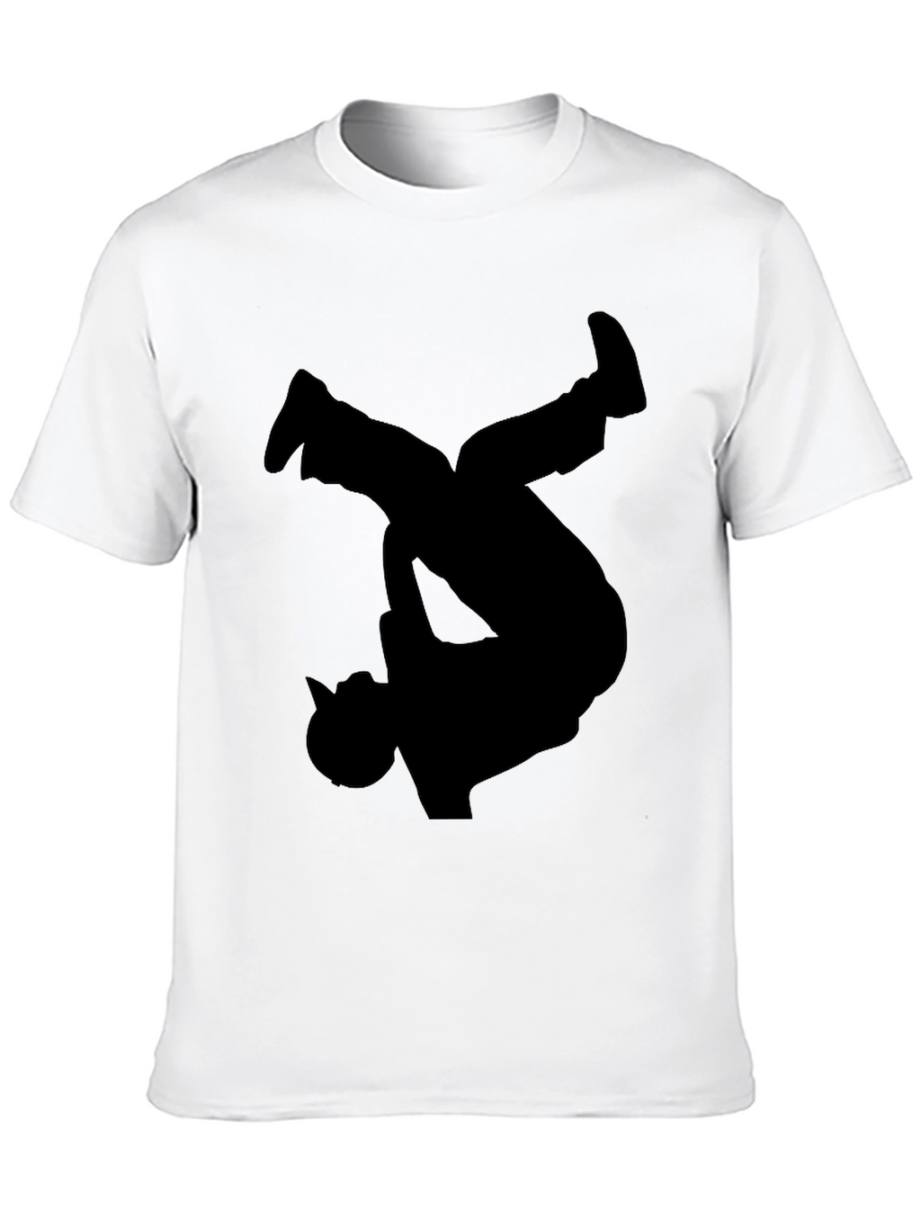 Breakdancer Silhouette Graphic Tee - Modern Style