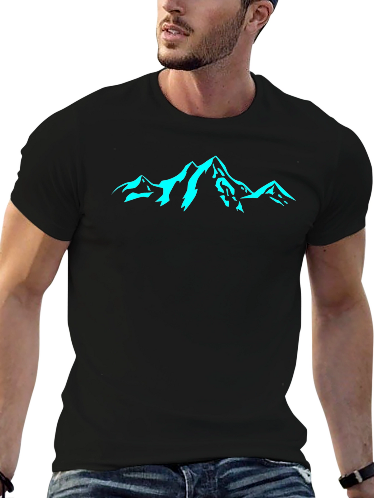 Mountain Graphic Black Tee