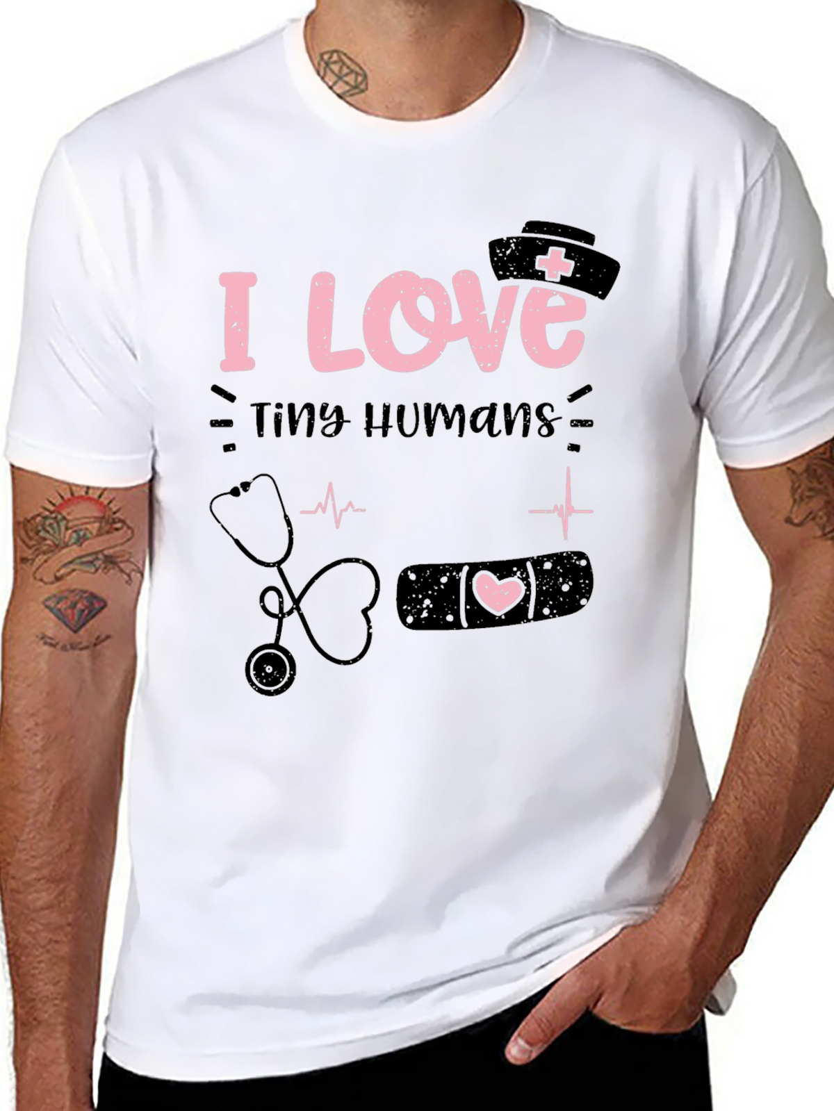 I Love Tiny Humans Graphic T-Shirt