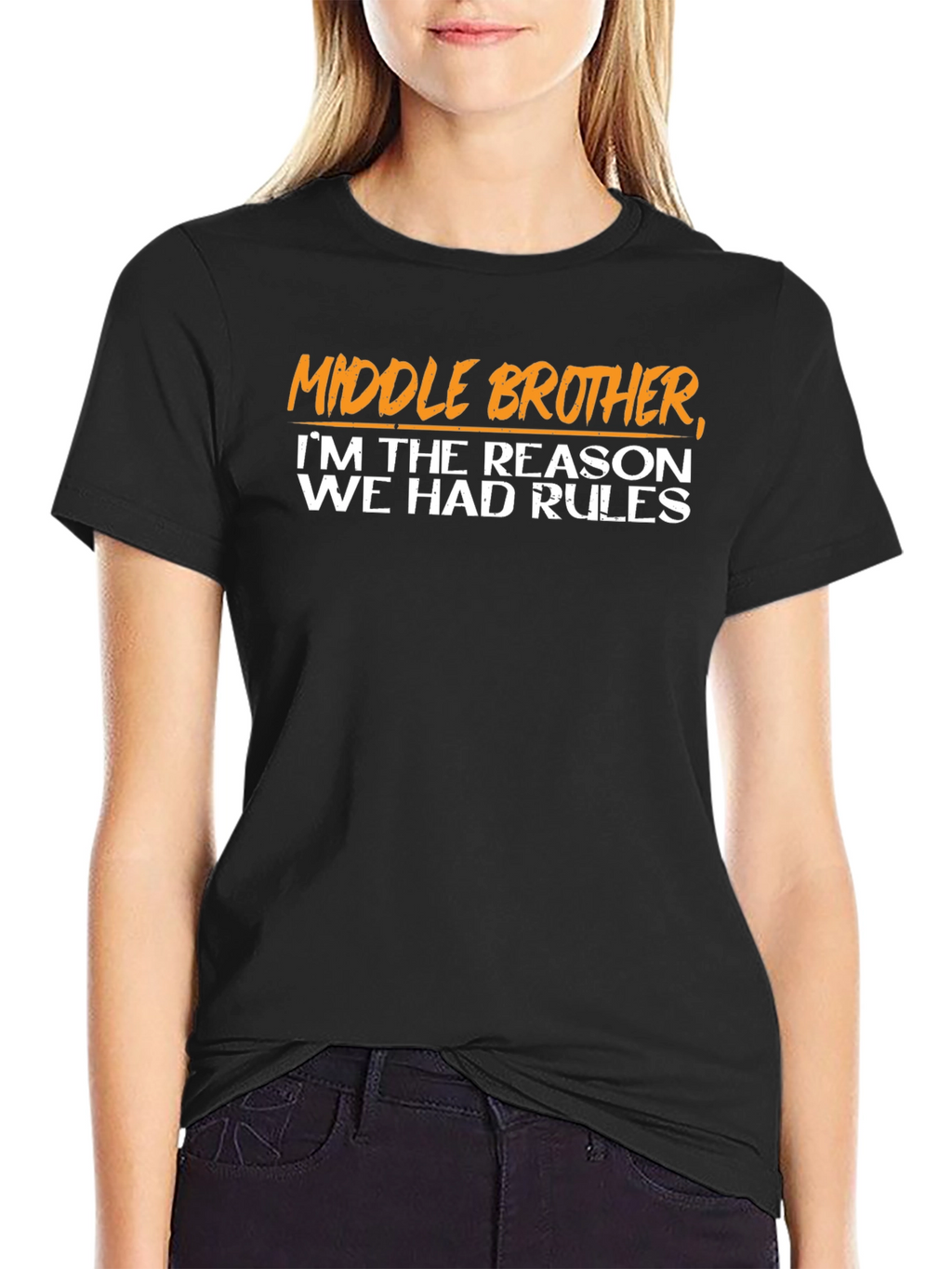 Middle Brother Reason for Rules Graphic Tee