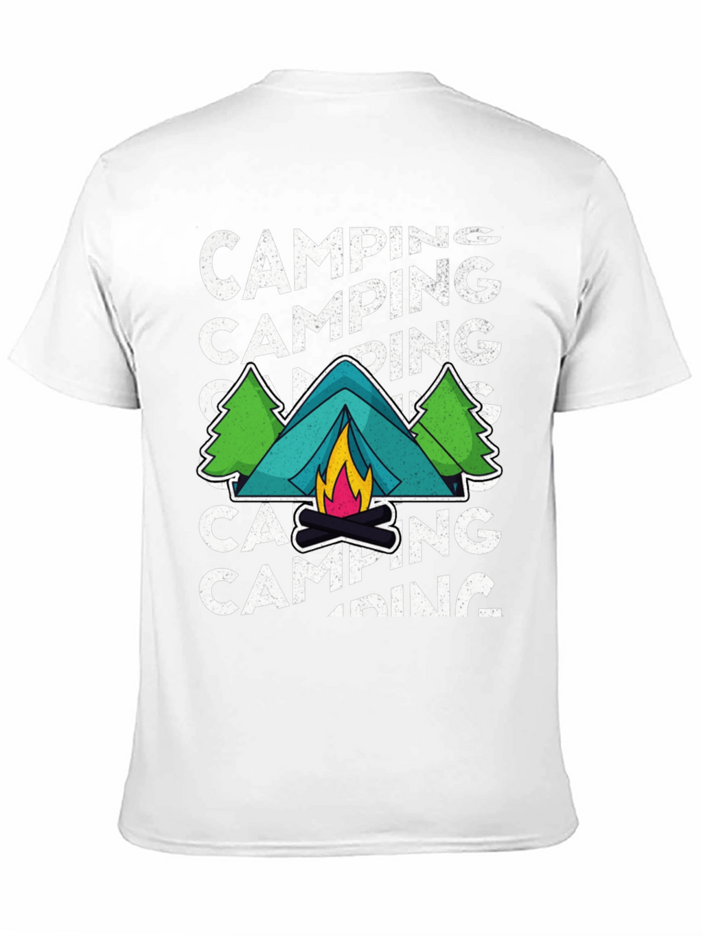 Camping Adventure Graphic Tee - Black
