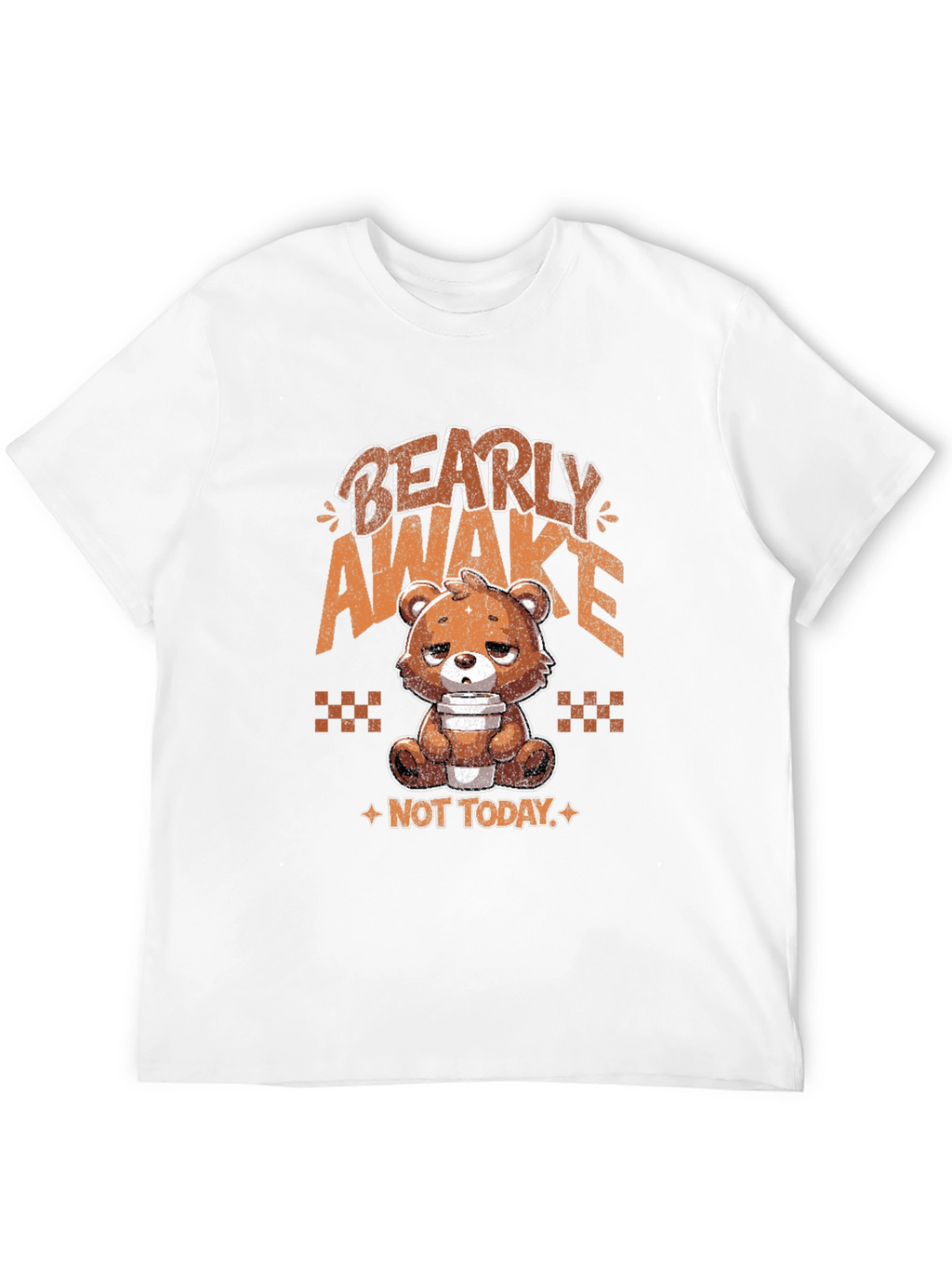Bearly Awake Graphic Tee - Funny Sleepy Bear T-Shirt