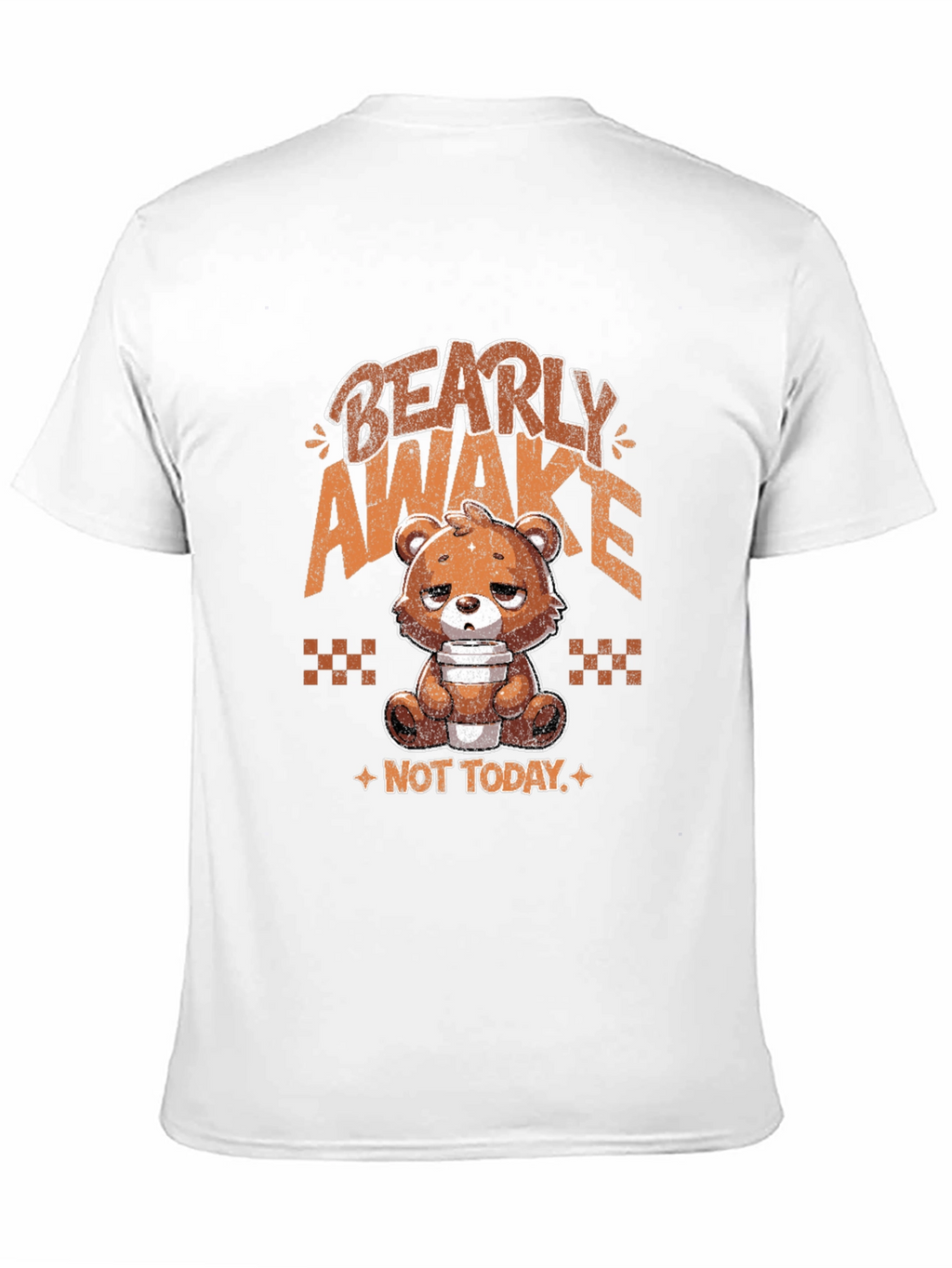 Bearly Awake Graphic Tee - Funny Sleepy Bear T-Shirt