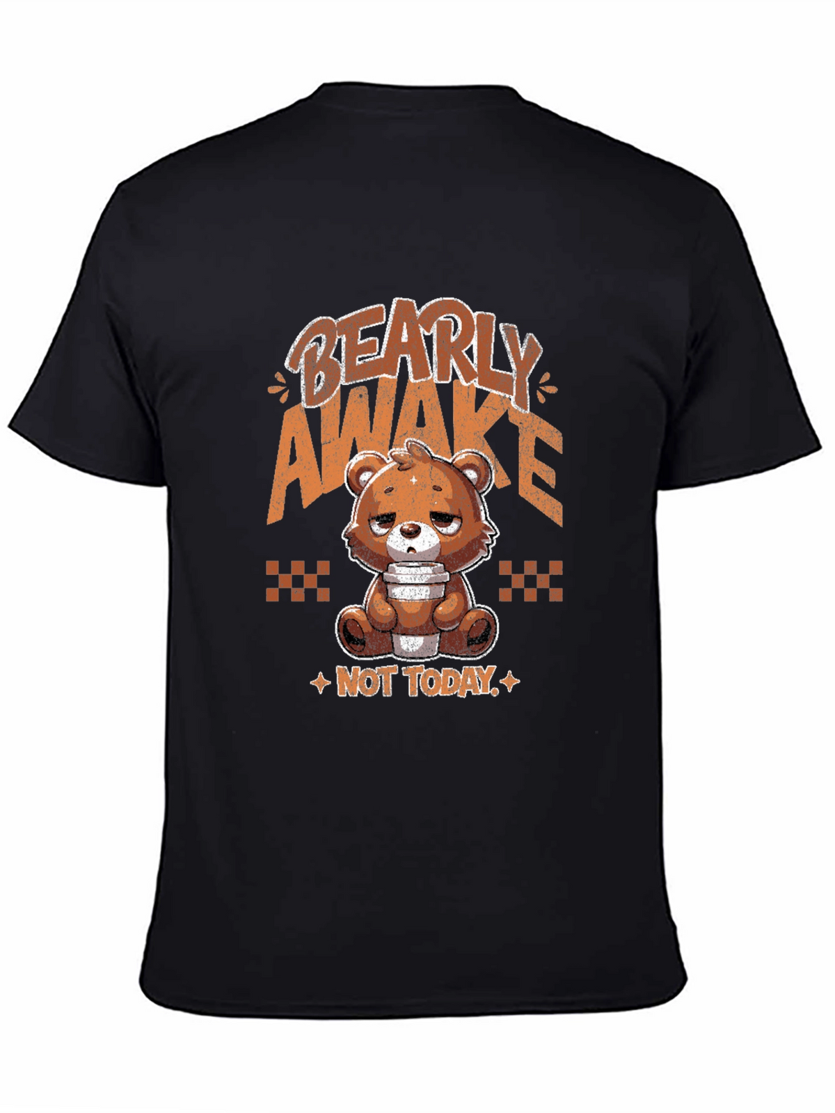 Bearly Awake Graphic Tee - Funny Sleepy Bear T-Shirt