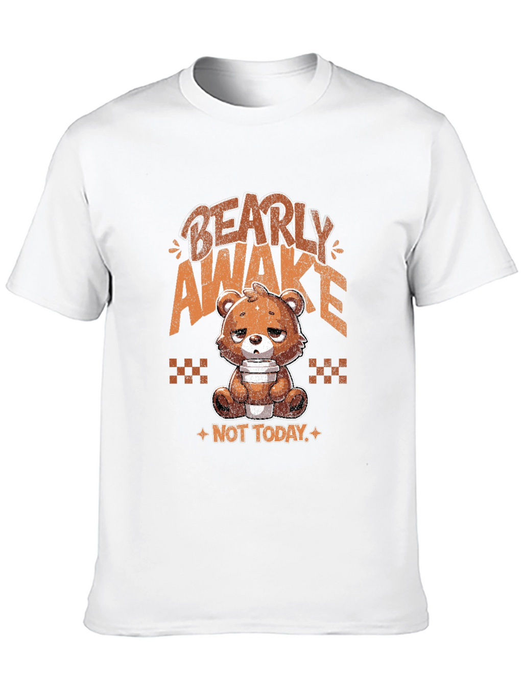 Bearly Awake Graphic Tee - Funny Sleepy Bear T-Shirt