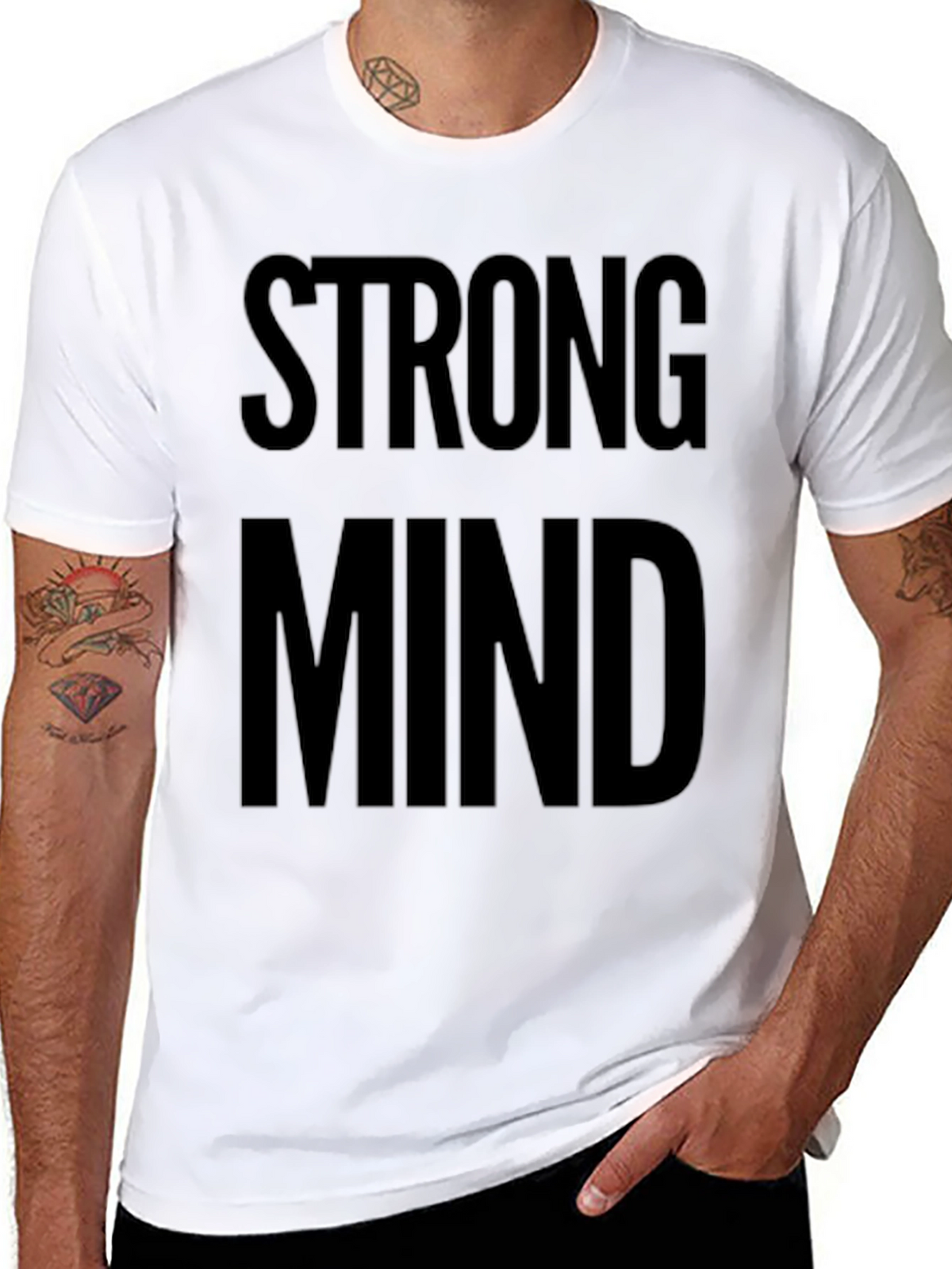 Strong Mind Graphic Tee - Bold Statement Shirt