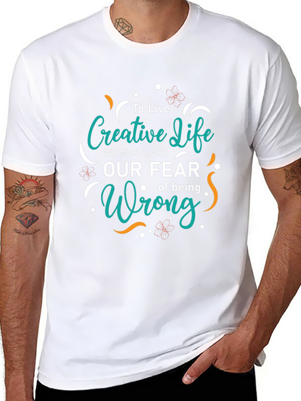 Creative Life Graphic Tee - Trendy Black T-Shirt