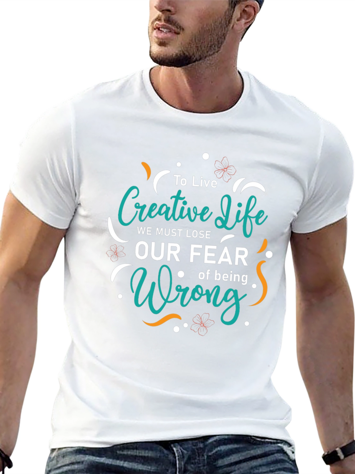 Creative Life Graphic Tee - Trendy Black T-Shirt