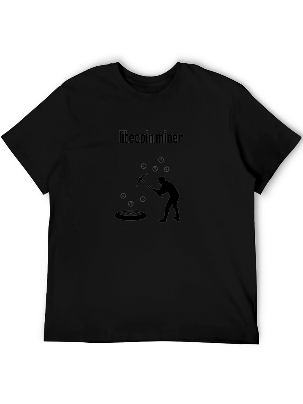Litecoin Miner Crypto T-Shirt - Black