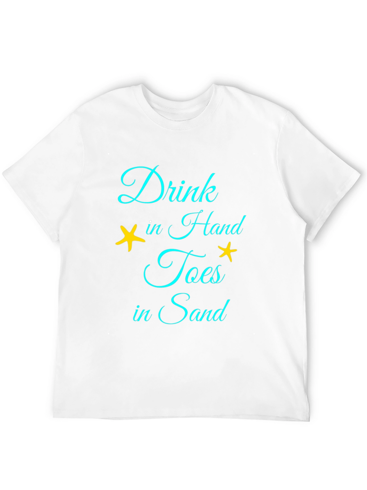 Drink In Hand Toes In Sand Graphic Tee