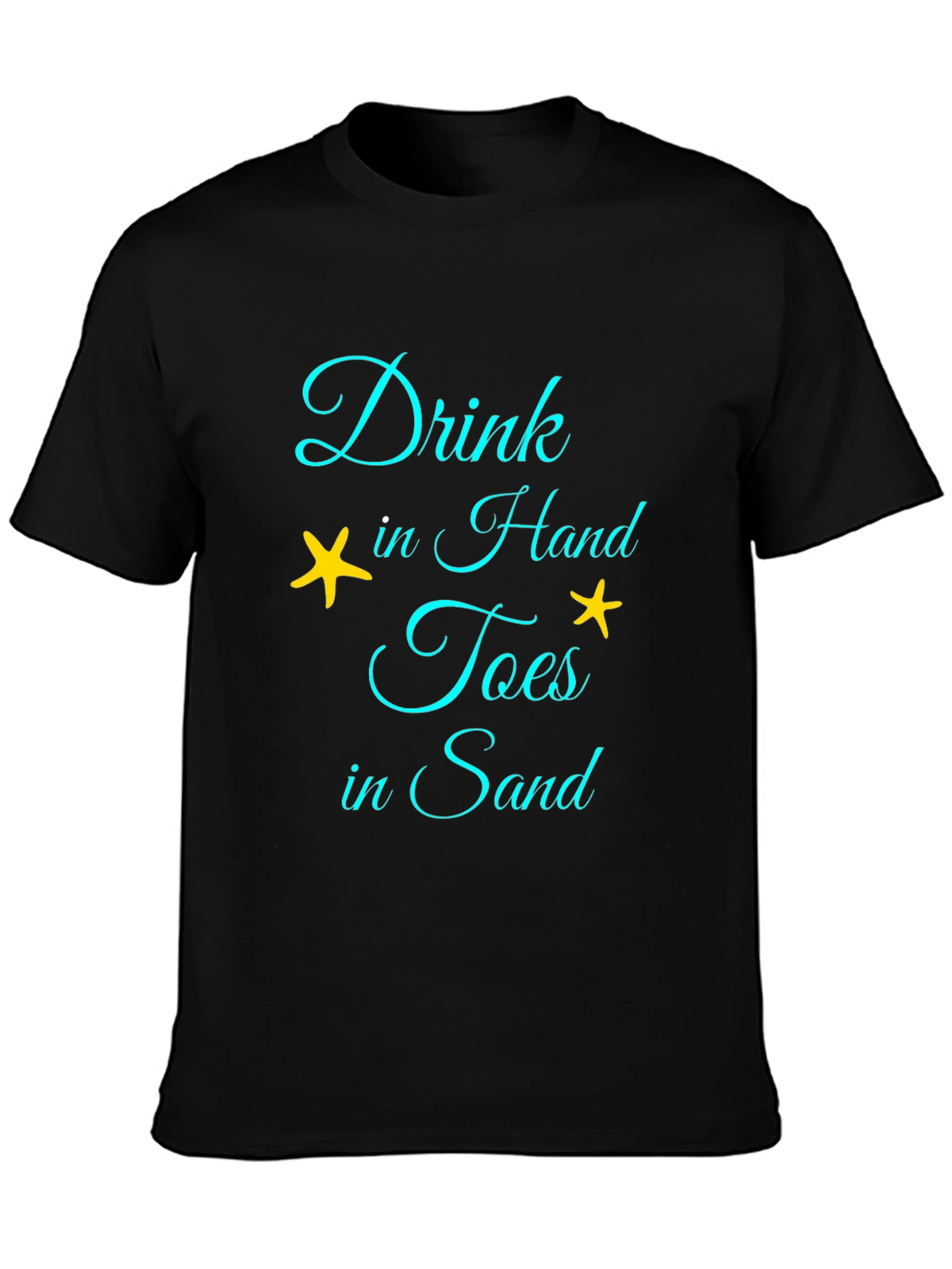 Drink In Hand Toes In Sand Graphic Tee