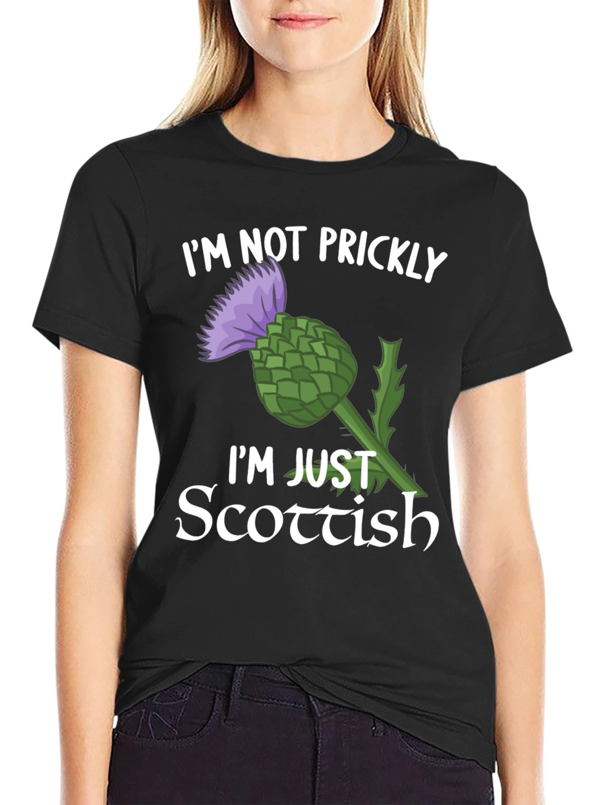 Scottish Thistle T-Shirt - Im Not Prickly