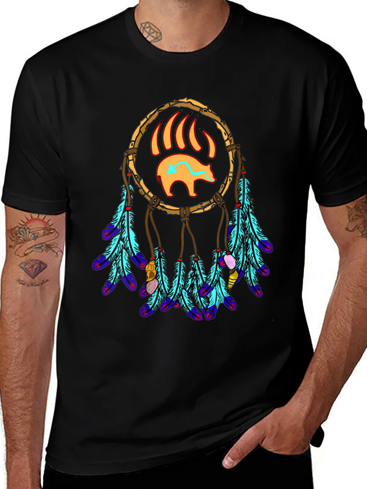 Bear Claw Dreamcatcher T-Shirt