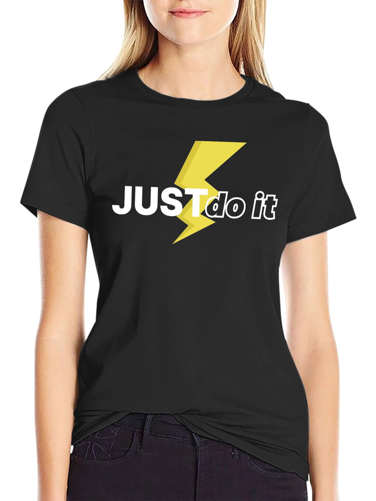 Just Do It Lightning Bolt Graphic Tee