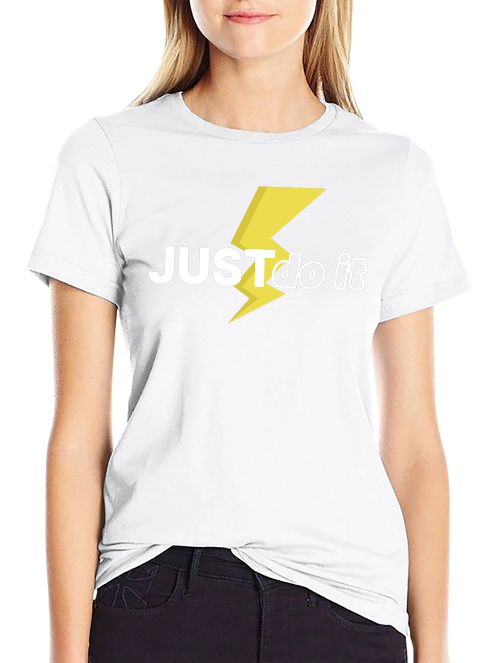 Just Do It Lightning Bolt Graphic Tee