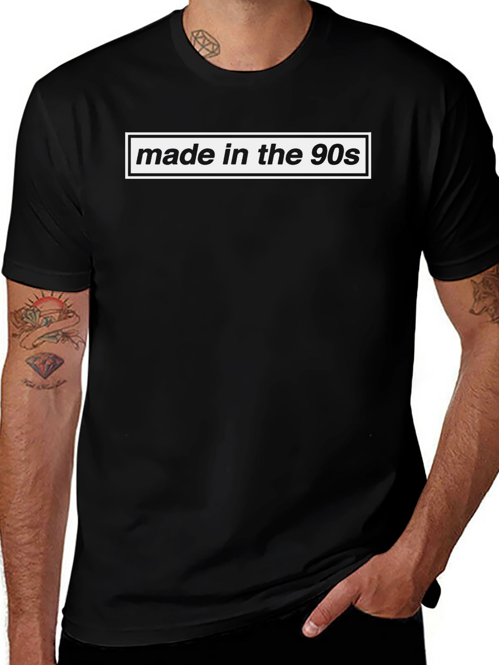 Made in the 90s Black Graphic Tee