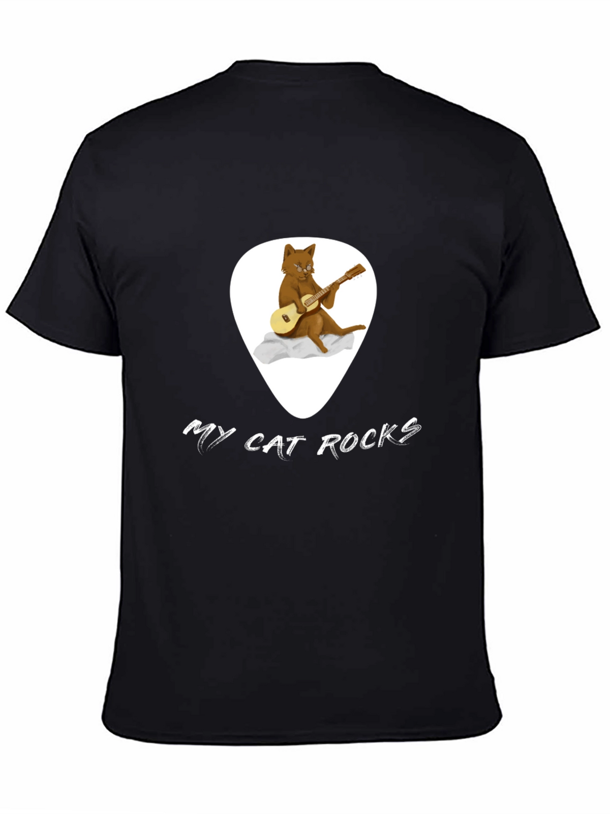 My Cat Rocks Black T-Shirt