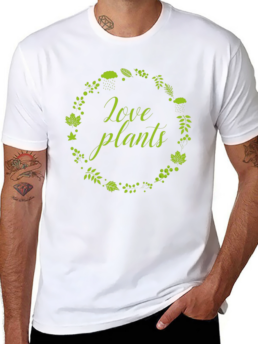 Love Plants Graphic T-Shirt - Black Cotton Tee