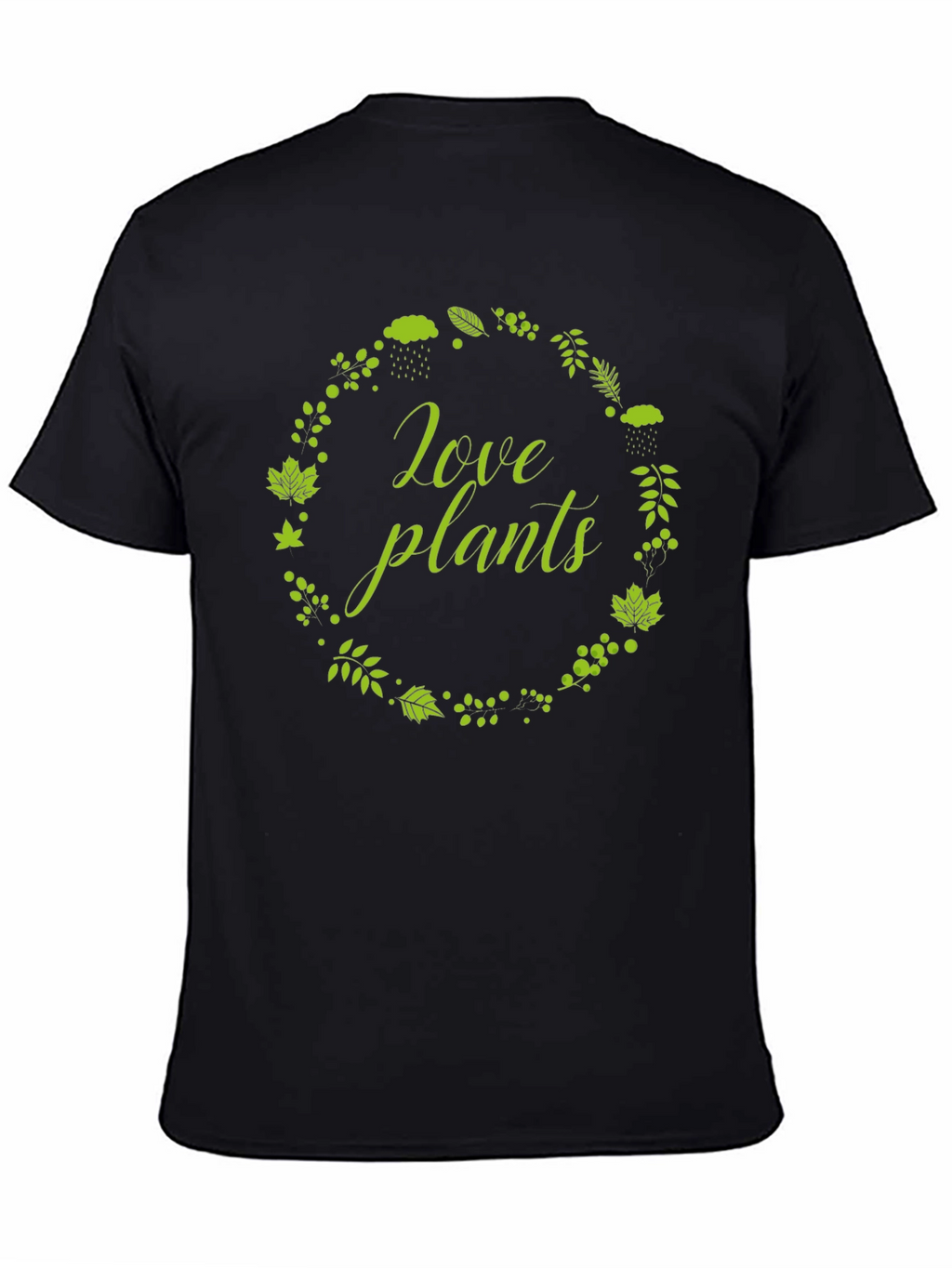 Love Plants Graphic T-Shirt - Black Cotton Tee