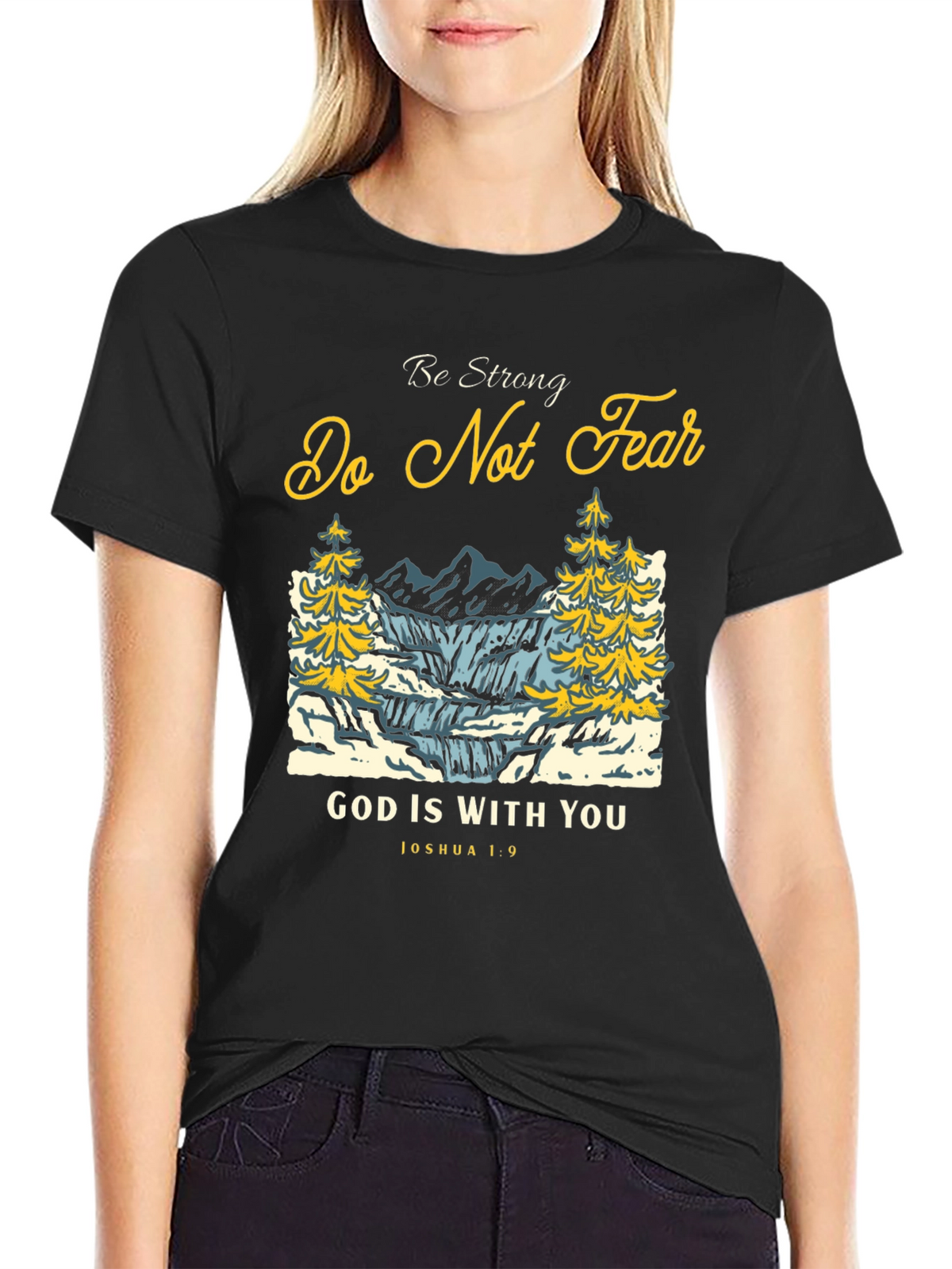 Be Strong T-Shirt: Christian Graphic Tee for Men