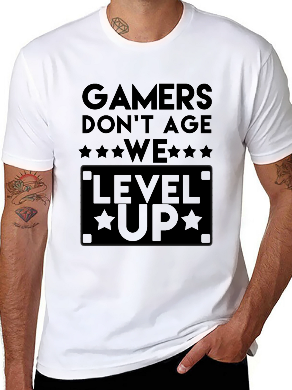 Gamers Dont Age We Level Up T-Shirt