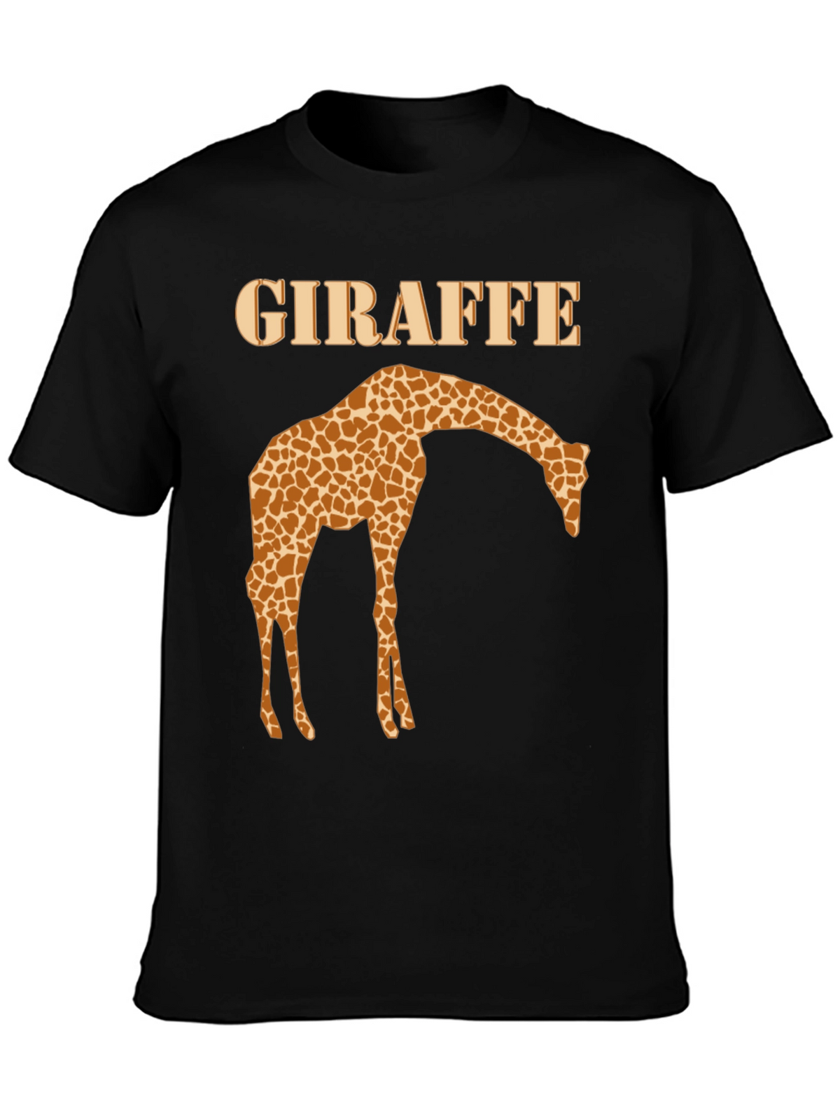 Giraffe Graphic Print T-Shirt