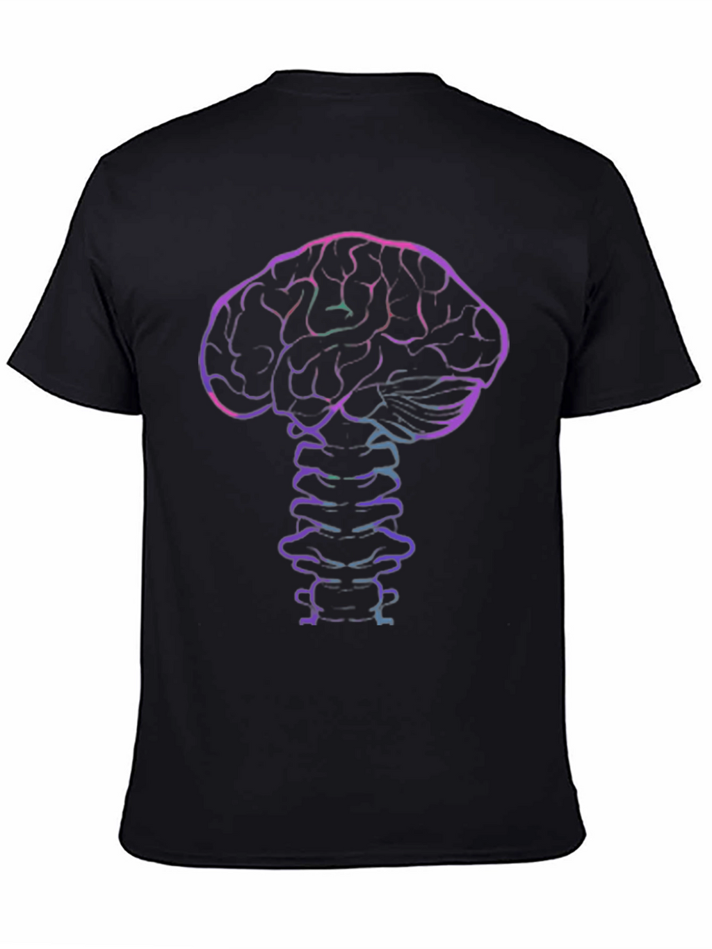 Brain & Spine Graphic Tee - Black
