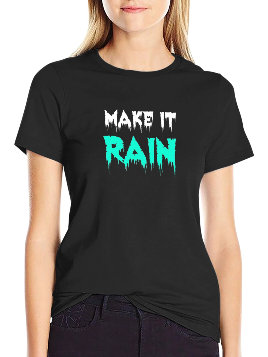 Make It Rain Graphic T-Shirt - Black