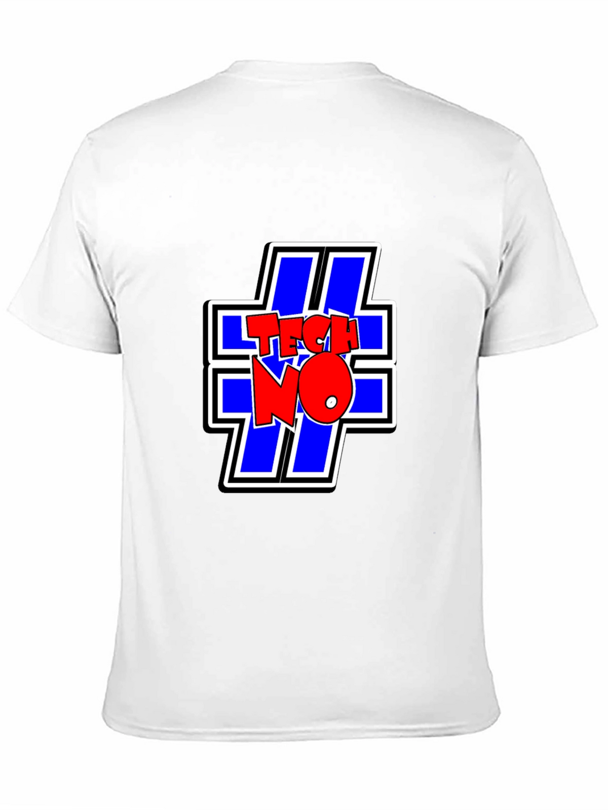 TECHNO Graphic Tee - Cool Black T-Shirt