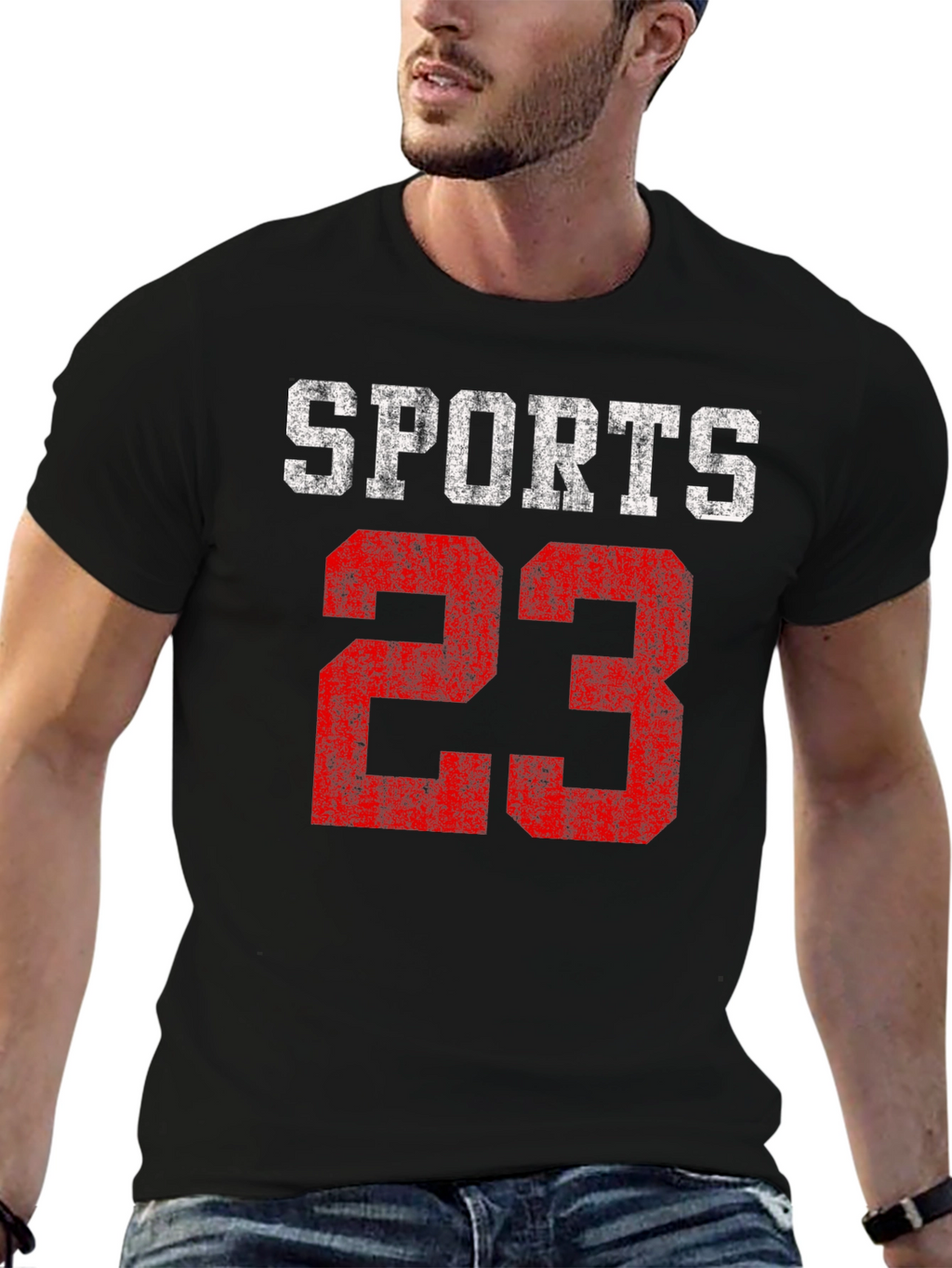 Sports 23 Graphic Tee - Distressed Print