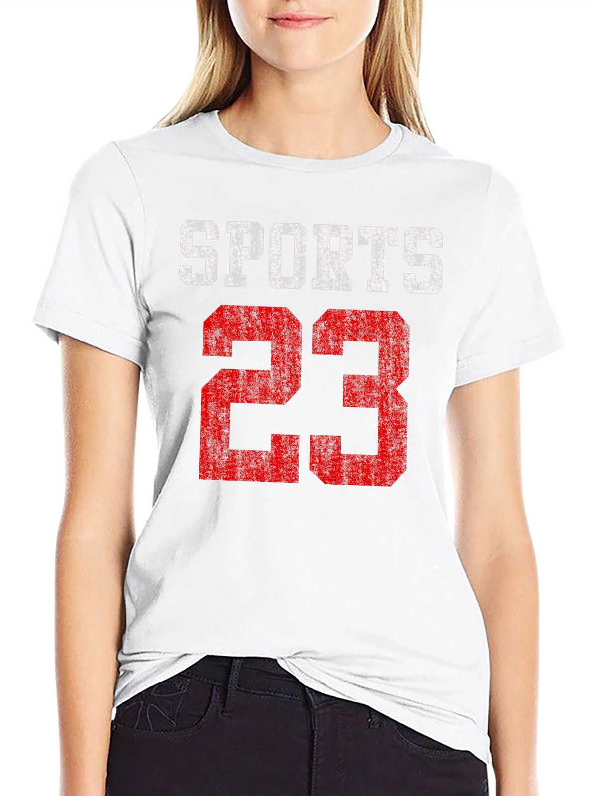 Sports 23 Graphic Tee - Distressed Print