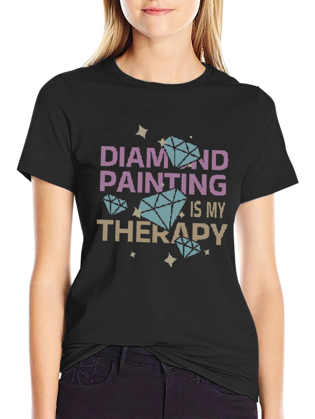 Diamond Painting Therapy T-Shirt - Hobby Tee