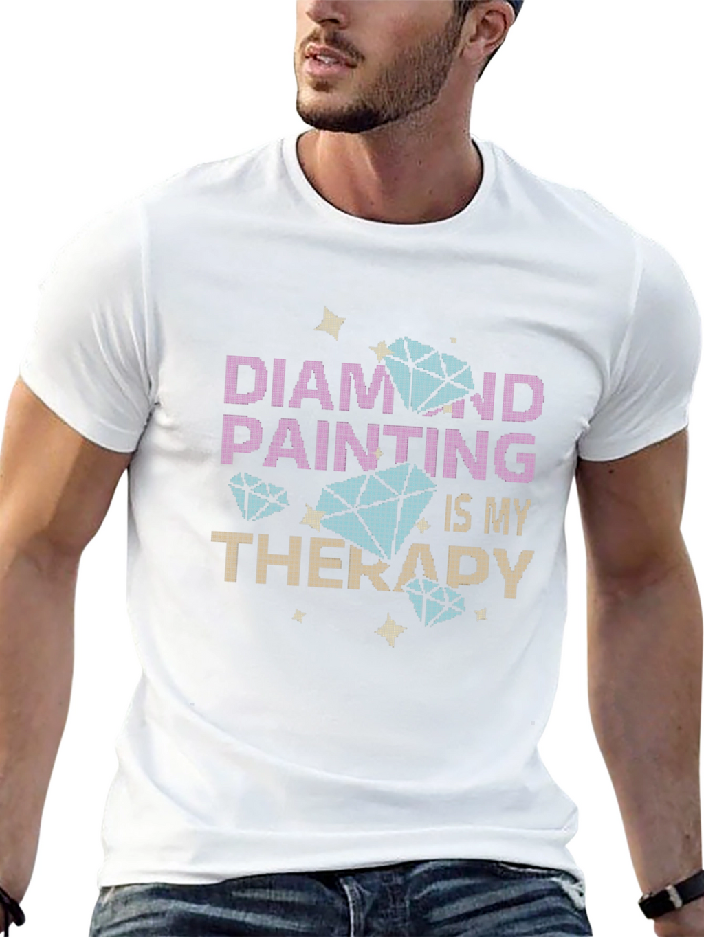 Diamond Painting Therapy T-Shirt - Hobby Tee