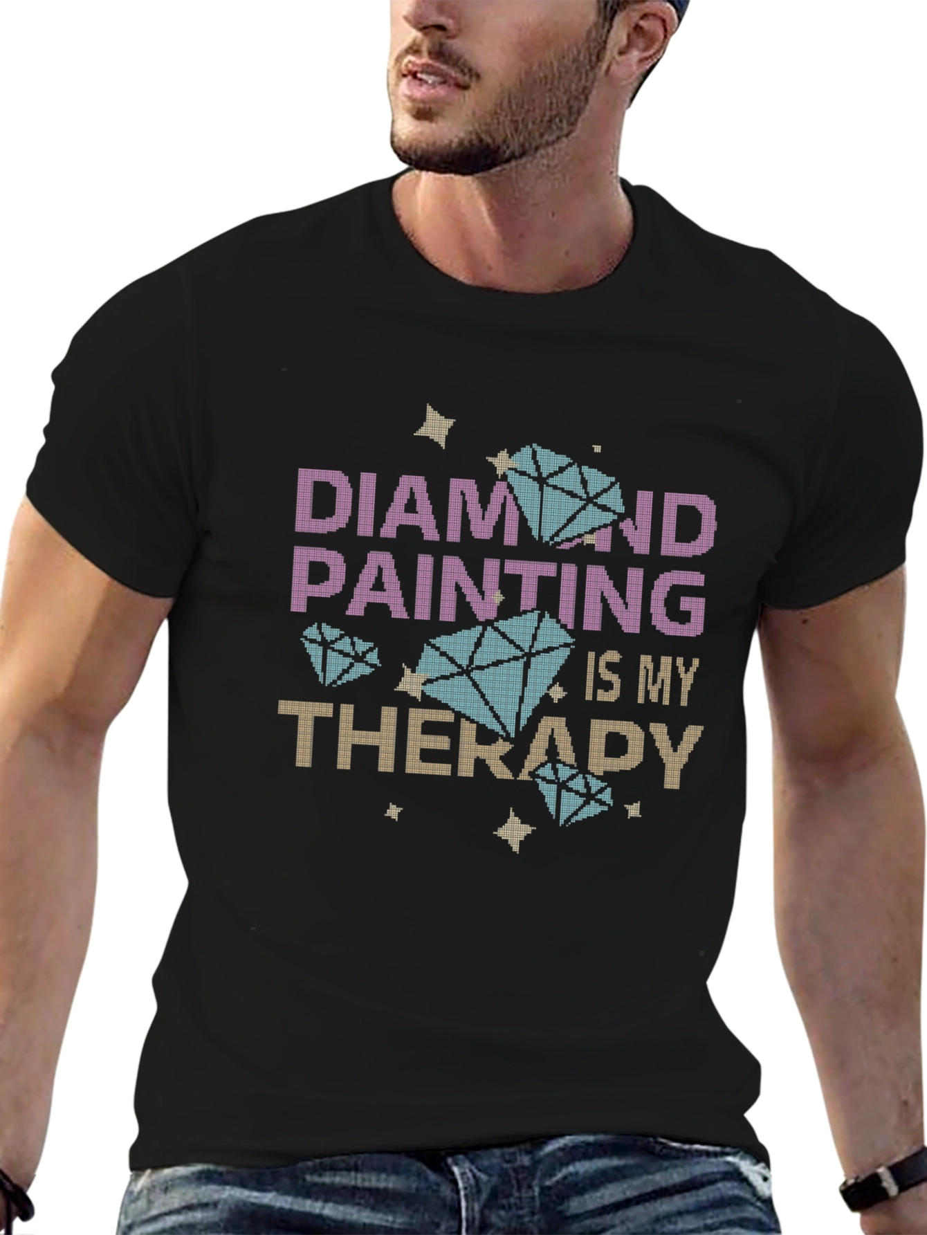 Diamond Painting Therapy T-Shirt - Hobby Tee